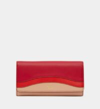Portefeuille long Layers tricolore cuir Rose See By Chloe
