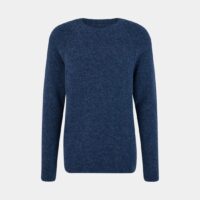 Pull Brett droit maille mousseuse Bleu Homecore