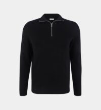 Pull col camionneur en laine Noir Sandro