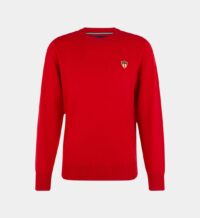 Pull droit en laine d'agneau Rouge Gant