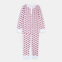 Pyjama en coton bio imprimé crabe Rose Brai