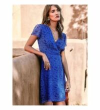 Robe Malicieuse imprimé La Mer Bleu Soi Paris