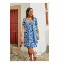 Robe Paresseuse OISEAU DE NUIT Bleu Soi Paris
