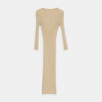 Robe ajustée Jared mi-longue Beige Rodebjer