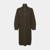 Robe ajustée TalliGZ mi-longue Marron Gestuz