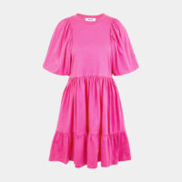 Robe courte Abito volants Rose MSGM