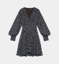 Robe courte Rasmo imprimée Bleu Maje