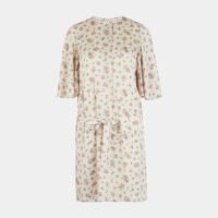 Robe courte fluide Rhona fleurs Beige Zadig&Voltaire