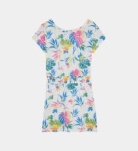 Robe droite en coton à imprimé feuilles Multicolore Roxy