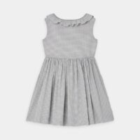 Robe évasée Allison mi-longue en coton Noir Bonpoint