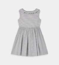 Robe évasée Allison mi-longue en coton Noir Bonpoint