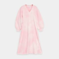 Robe évasée Gisele mi-longue Rose Rodebjer