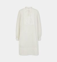 Robe évasée genoux Baltara coton bio Blanc By Malene Birger