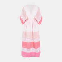 Robe longue Eshal Plunge coton Rose LEMLEM