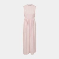 Robe longue Hennie satinée sans manches Rose Cecilie Bahnsen