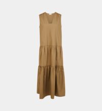 Robe longue Piatinne sans manches coton bio Vert By Malene Birger