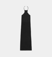 Robe longue en viscose Noir Alyx