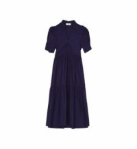 Robe longueur midi évasée uni TONINA Bleu La Petite Etoile