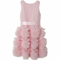 Robe sans manche en tulle Rose Charabia