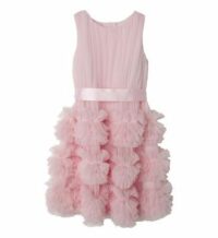 Robe sans manche en tulle Rose Charabia