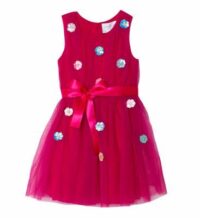 Robe sans manche en tulle Rouge Charabia