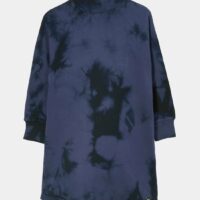 Robe sweat droite Roomy tie and dye coton Bleu Finger in the nose