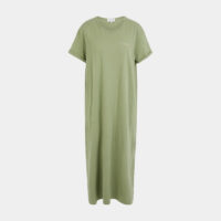 Robe t-shirt ample longue fluide Vert Maison Labiche