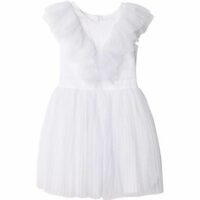 Robe tulle plumetis et satin Blanc Carrément Beau