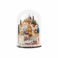 Rome sous cloche en verre Ø9 x 13 cm Multicolore The Map