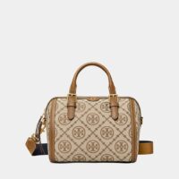 Sac Barrel T Monogram en jacquard Beige Tory Burch