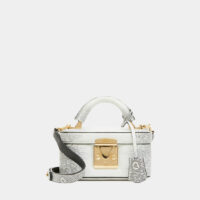 Sac Beauty Case 1.7 lézard gris clair Gris Stalvey