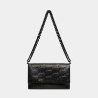 Sac  à main Triplet moyen modèle avec BB monogram en cuir Noir Balenciaga