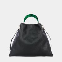 Sac à main en cuir Noir Marni