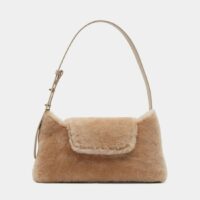 Sac baguette Enveloppe shearling Beige Elleme