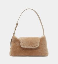 Sac baguette Enveloppe shearling Beige Elleme