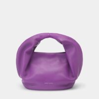 Sac baguette Lola violet cuir Violet Danse Lente