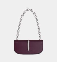 Sac baguette cuir Rouge Danse Lente