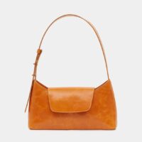 Sac besace Envelope cuir vintage Orange Elleme