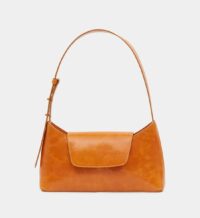 Sac besace Envelope cuir vintage Orange Elleme