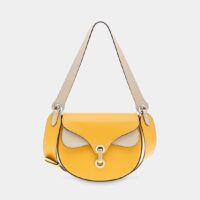 Sac besace Gaby en cuir Jaune Lancel