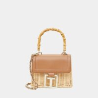 Sac besace Jaylisa rotin et cuir Marron Ted Baker