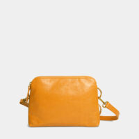 Sac besace Nael en cuir Jaune Nat & Nin