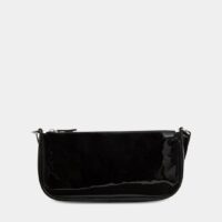 Sac besace Rachel cuir vernis Noir By Far