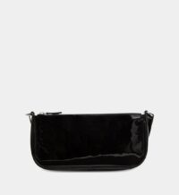 Sac besace Rachel cuir vernis Noir By Far