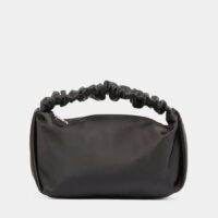 Sac besace Scrunchie satiné Noir T by Alexander Wang