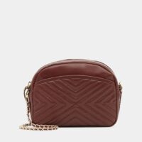 Sac besace Simone cuir Rouge Petite Mendigote