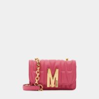 Sac besace mini padded cuir Rose Moschino Couture