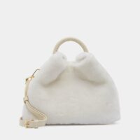 Sac cabas Baozi shearling Blanc Elleme