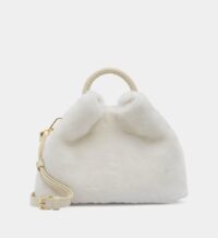 Sac cabas Baozi shearling Blanc Elleme