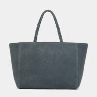 Sac cabas Clarence suède Bleu Petite Mendigote